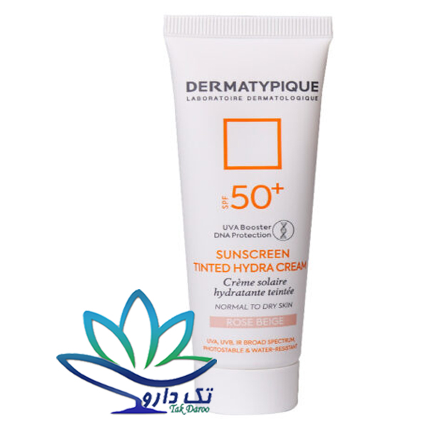 ضدافتاب رنگی پوست خشک spf50 درماتیپیک (رزبژ)