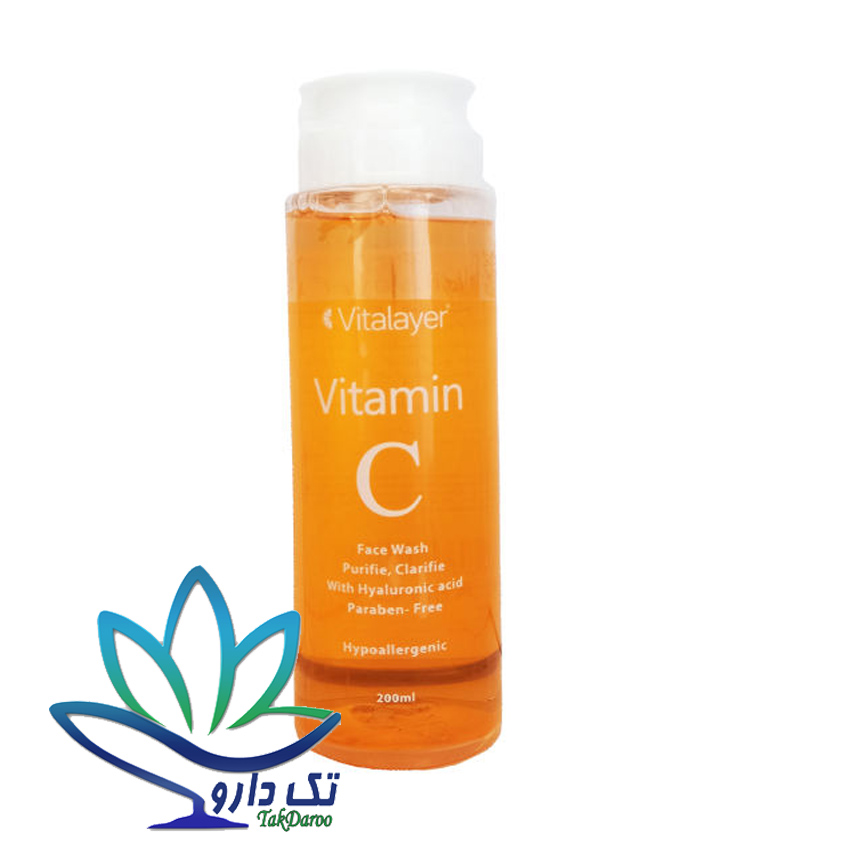 ژل شستشوی صورت ویتامین ث 200 میلی لیتر