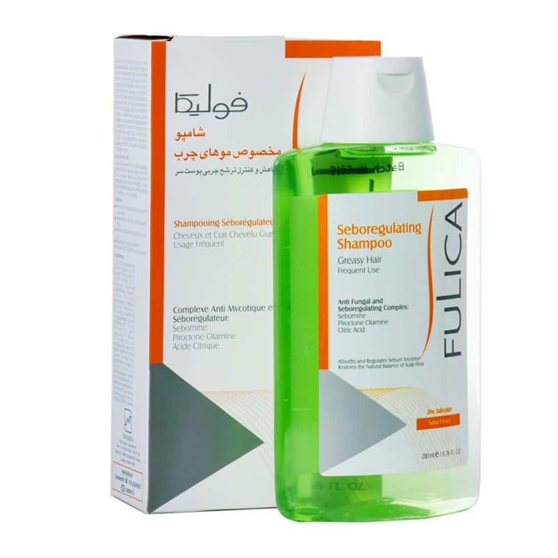 شامپو مخصوص موهای چرب فولیکا جهت کاهش چربی سر۲۰۰ میلی لیتر
