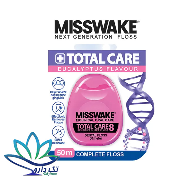 نخ دندان مدل توتال کر 8 میسویک 50 متر