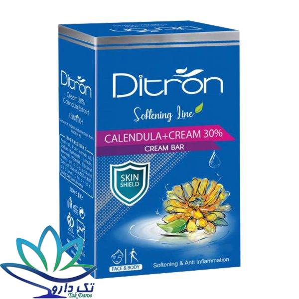 صابون کرم دار ۳۰% و عصاره کالاندولا دیترون