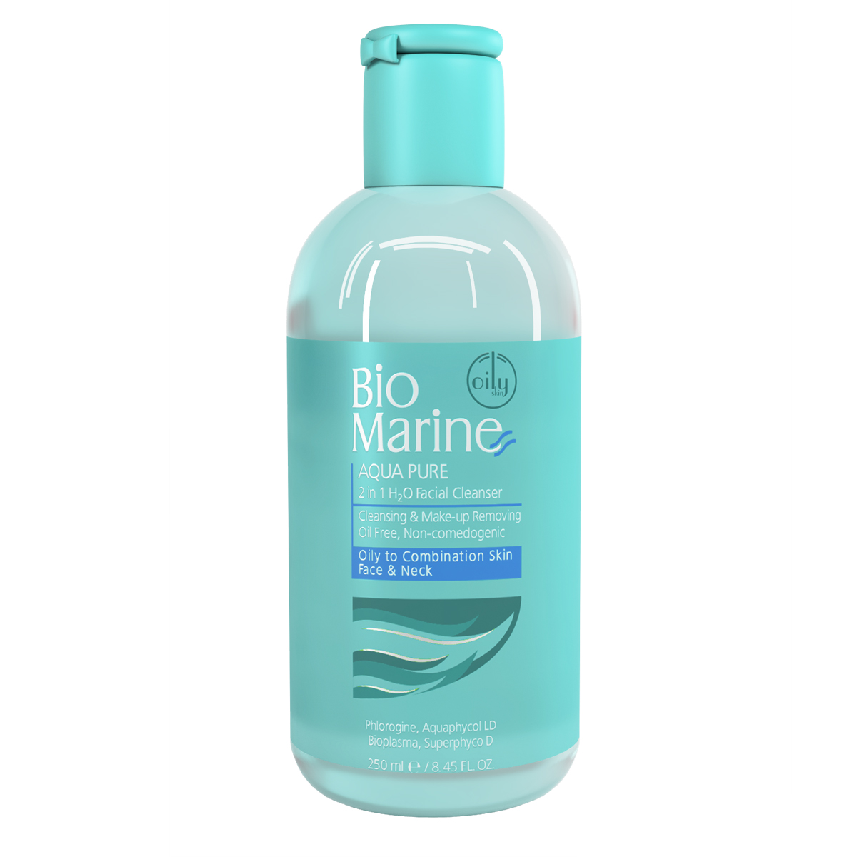 مایع پاک کننده آرایش بایومارین مخصوص پوست چرب 250 میلی لیتر