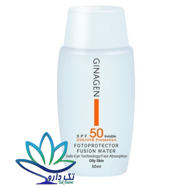 کرم ضد آفتاب بی رنگ پوست چرب ژیناژن کرم ضد آفتاب بی رنگ پوست چرب ژیناژن