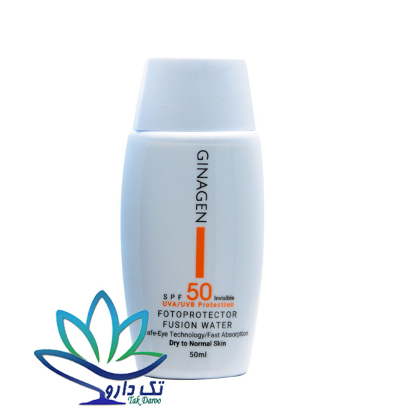 کرم ضد آفتاب بی رنگ پوست خشک ژیناژن