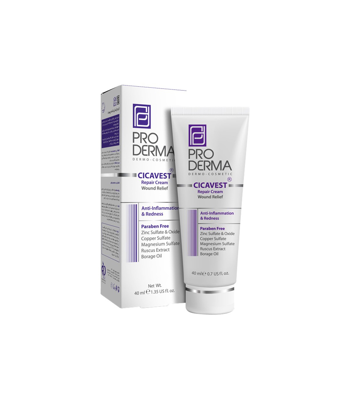 کرم التیام دهنده و بازسازی کننده و ترمیم کننده پوست پرودرما کرم التیام دهنده و بازسازی کننده و ترمیم کننده پوست پرودرما