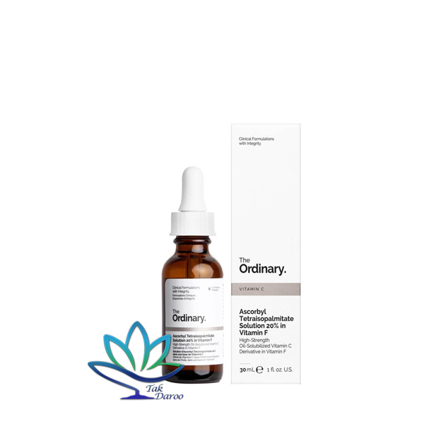 سرم آسکوربیل تترا ایزوپالمیتات 20 درصد در ویتامین F اوردینری 30 میلی لیتر سرم آسکوربیل تترا ایزوپالمیتات 20 درصد در ویتامین F اوردینری 30 میلی لیتر