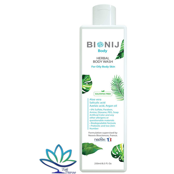 شامپو بدن مخصوص پوست چرب حجم 250 میل بیونیج