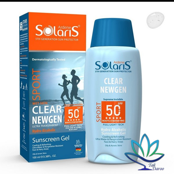 ژل هیدرو الکلی ضد آفتاب پوست جوشدار (به ویژه ورزشکاران) آردن سولاریس (SPF50) ژل هیدرو الکلی ضد آفتاب پوست جوشدار (به ویژه ورزشکاران) آردن سولاریس (SPF50)