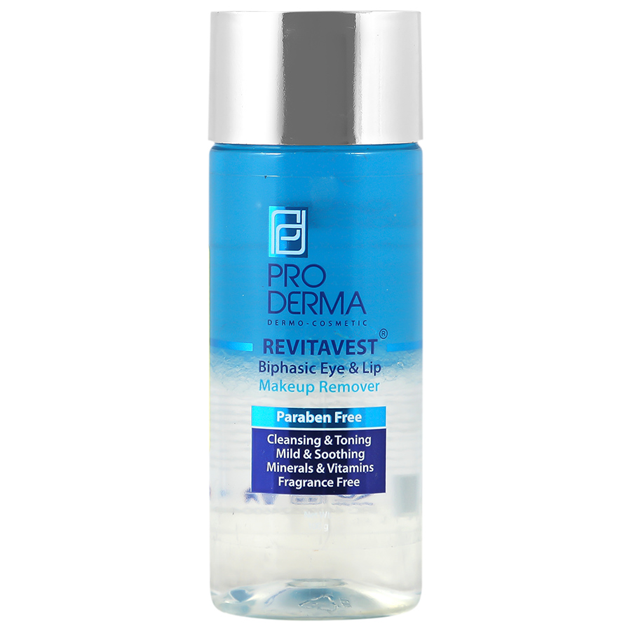 محلول دوفاز پاک کننده آرایش چشم و لب پرودرما 100 میلی لیتر پرودرما