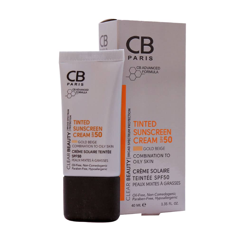 کرم ضد آفتاب SPF50 پوست مختلط تا چرب سی بی پاریس 40 میلی لیتر