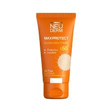 نئودرم کرم ضدآفتاب مکس پروتکت SPF50 پوست چرب (بی رنگ)