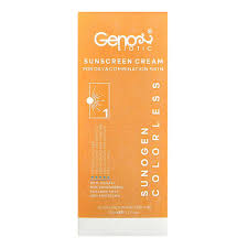 ژنوبایوتیک کرم ضد آفتاب پوست های چرب SPF50 سانو ژن (بی رنگ)