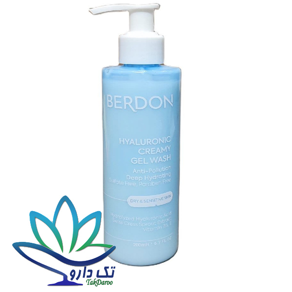 ژل شستشوی صورت بردون مدل Hyaluronic acid حجم 200 میلی لیتر