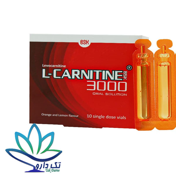 ویال خوراکی ال کارنیتین بی اس کی 3000 بنیان سلامت کسری