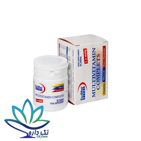 قرص مولتی ویتامین کامپلت ویتافیت یوروویتال 30 عددی قرص مولتی ویتامین کامپلت ویتافیت یوروویتال 30 عددی