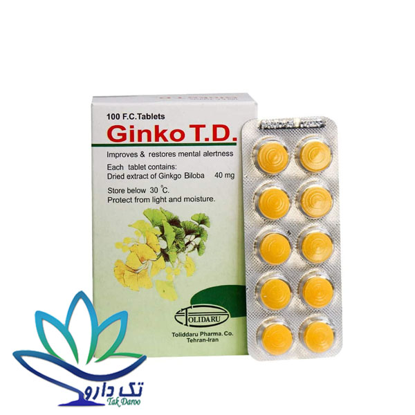 قرص جینکو تیدی تولید دارو 100 عدد قرص جینکو تیدی تولید دارو 100 عدد