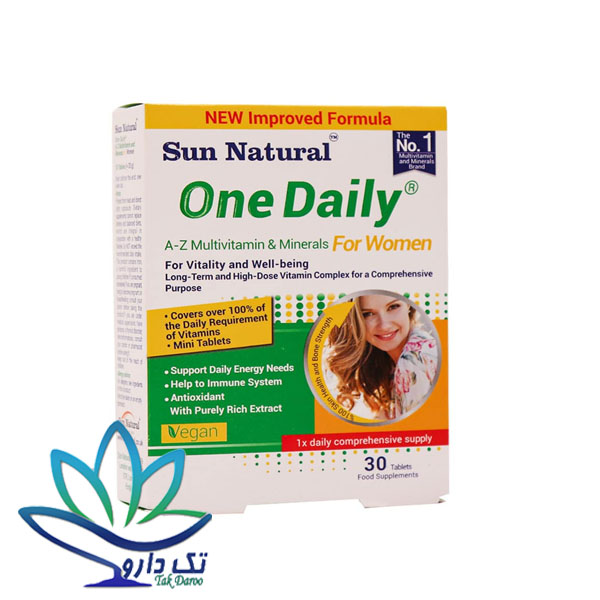 قرص مولتی ویتامین و مینرال وان دیلی بانوان سان نچرال