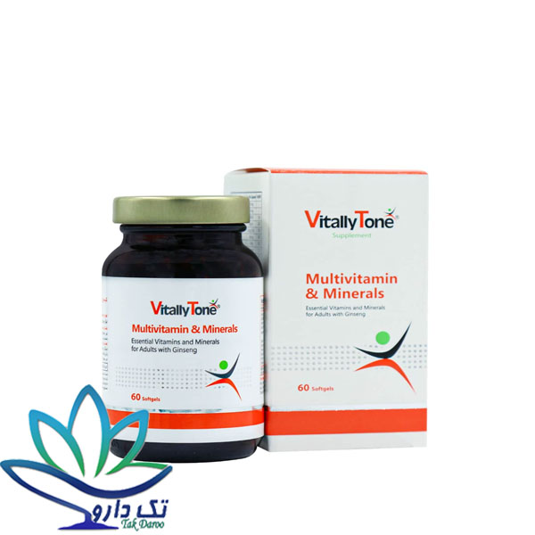کپسول ژلاتینی نرم مولتی ویتامین و مینرال ویتالی تون کپسول ژلاتینی نرم مولتی ویتامین و مینرال ویتالی تون