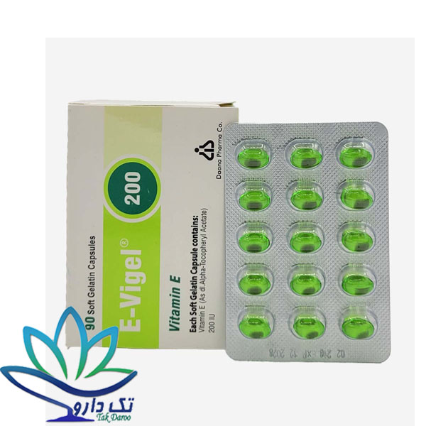 کپسول ویتامین E 200 واحد ایویژل دانا فارما 90 عدد