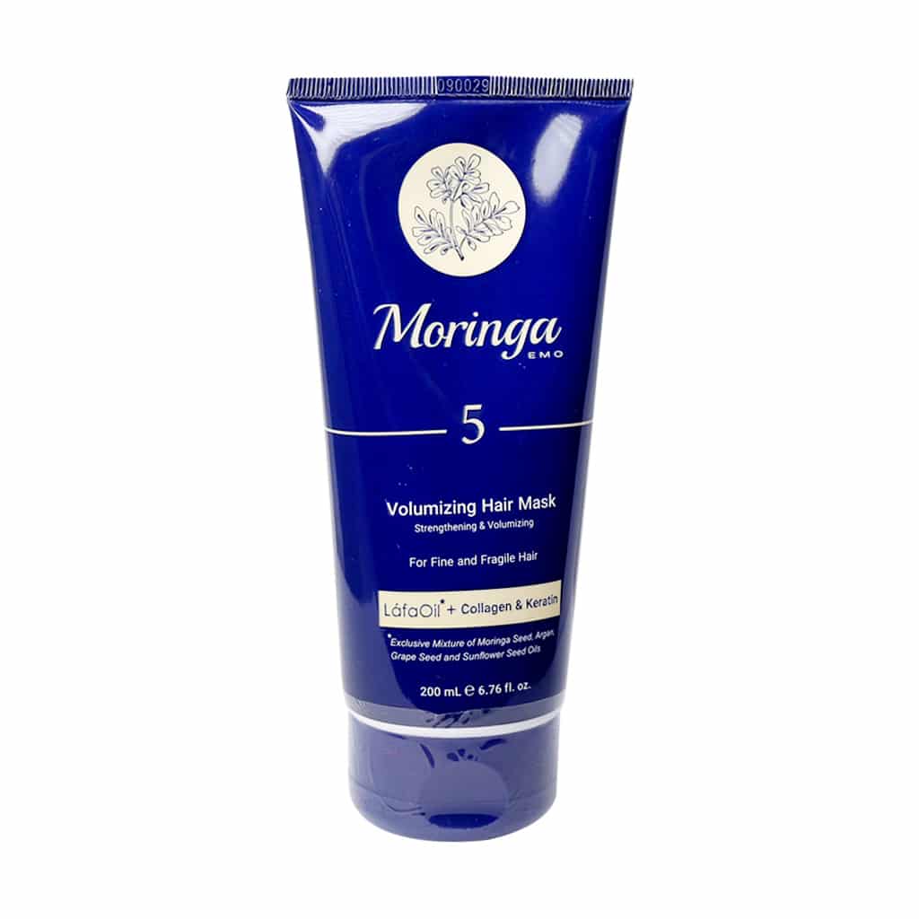 ماسک مو حجم دهنده 5 مورینگامو مناسب موهای نازک و شکننده 200 میلی لیتر